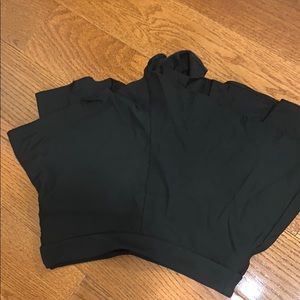 Black dressed shorts